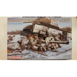 8.8 cm Raketenwerfer 43 Puppchen W Crew Figures Soldiers  Dragon 1/35 N°6097