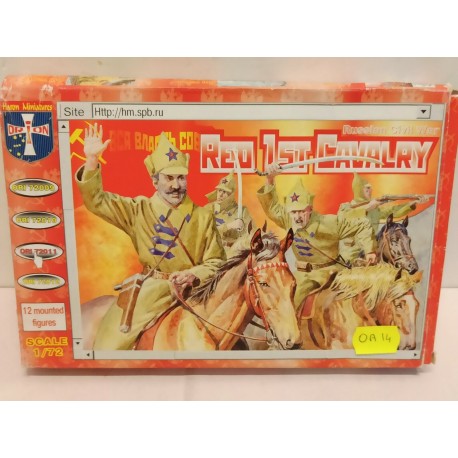 Red Ist Cavalry Figures 12 Soldiers  1/72 Cod 0A14 Orion 72011