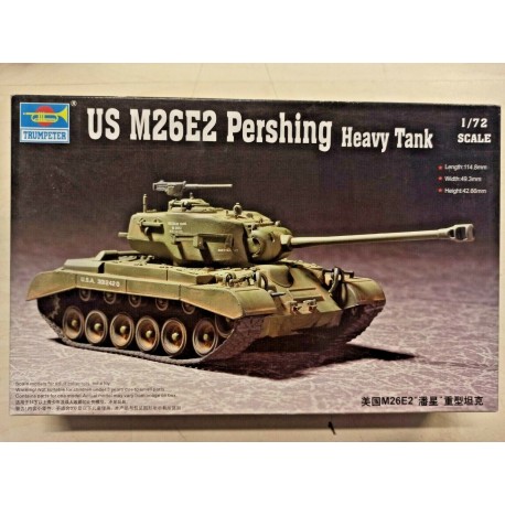 US M26E2 Pershing - 07299 - Tank - Plastic Model Kit 1/72 - Trumpeter 