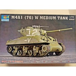 M4A176 W Medium Tank  Plastic Model Kit 1/72 Trumpeter 07222