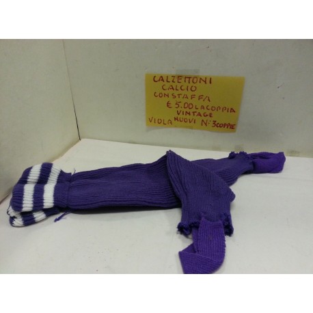 Calzettoni Calcio con staffa taglia unica  colore Blu Seb Sport Vintage