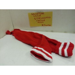 Calzettoni Calcio con staffa taglia unica  colore Rosso Seb Sport Vintage