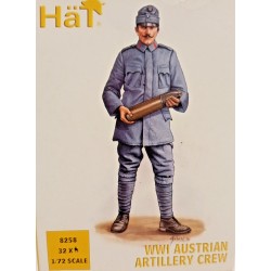 WWI Austrian Artillery Crew Figures Soldiers 1/72 Cod 8258 Hat Soldatini