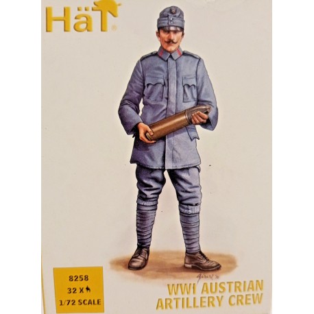 WWI Austrian Artillery Crew Figures Soldiers 1/72 Cod 8258 Hat Soldatini