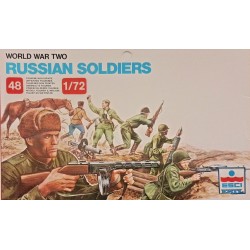 WWII Russian Soldiers - plastic miniatures 1/72 ESCI P203