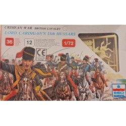 Crimean War British Cavalry 11th Hussars - plastic miniatures 1/72 ESCI P220