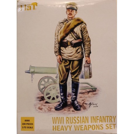 WWI Russian Infantry Heavy Weapon Figures Soldiers 1/72 Cod 8080 Hat Soldatini