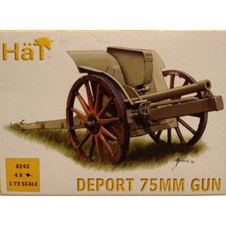 WWI Artillery Deport 75mm Gun Plastic Figures 1/72 Cod 8242 Hat Soldatini