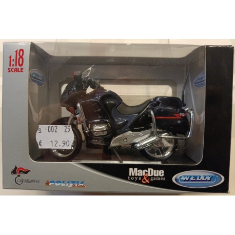 Carabinieri Moto BMW R1100 RT - 1:18 Die Cast Metal WELLY