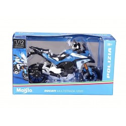 Polizia Italiana Moto Ducati Multistrada 1200 S - 1/12 Maisto  Die Cast Metal