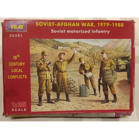 SOVIET MOTO INFANTRY Afghanistan 1979-1988 Figures Soldiers  1/35 35331 ICM