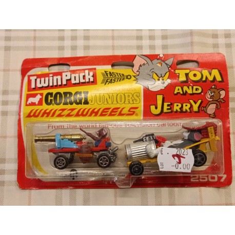 CORGI  JUNIORS TWIN PACK - MGM - TOM & JERRY (HOT WHEELS - MATCHBOX size) sealed