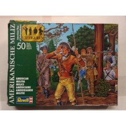 AMERICAN MILITIA INDIPENDENCE WAR plastic miniatures soldatini 1:72 Revell 02561