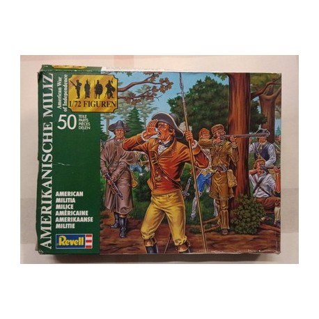 AMERICAN MILITIA INDIPENDENCE WAR plastic miniatures soldatini 1:72 Revell 02561