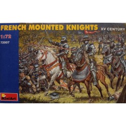 French Mounted Knights Figures 20 Soldiers 1/72 N°72007 Miniart soldatini