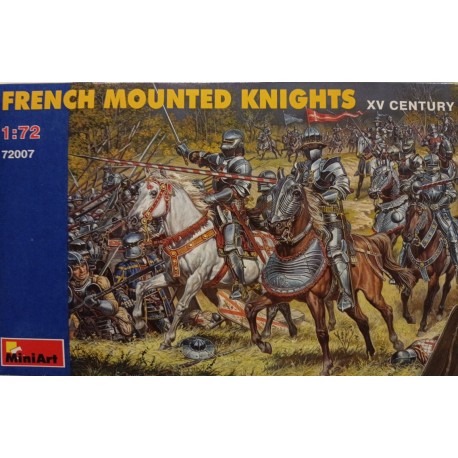 French Mounted Knights Figures 20 Soldiers 1/72 N°72007 Miniart soldatini