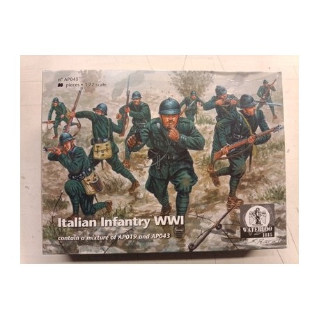 Italian Infantry WW1 1/72 plastic figures AP043 PW1815 soldatini