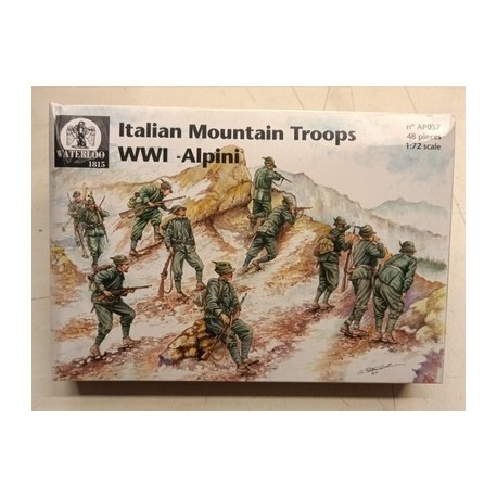Italian Alpini Mountain Troops WW1 - 1/72 plastic figures AP057 PW1815 soldatini