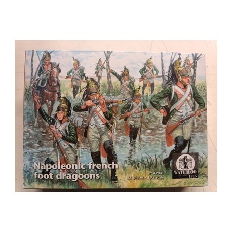 French Foot Dragons Napoleonic Wars 1/72 plastic figures AP041 PW1815 soldatini