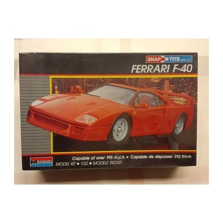 FERRARI F40 plastic model car kit 1/32 MONOGRAM (1065) snap tite
