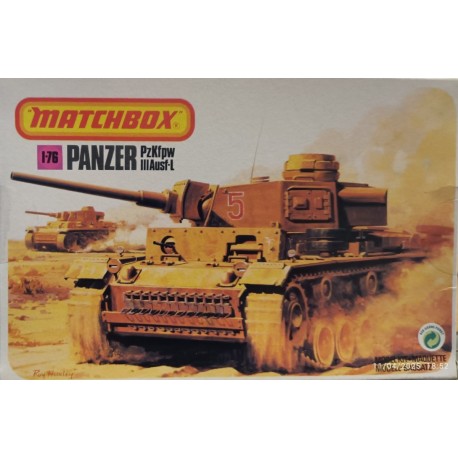 German WW2 Panzer III - 1/76 Matchbox plastic model kit 40074