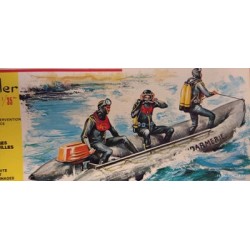 Frogmen Sommozzatori 1/35 Heller Plastic kit Military Figures Soldatini 135 '70
