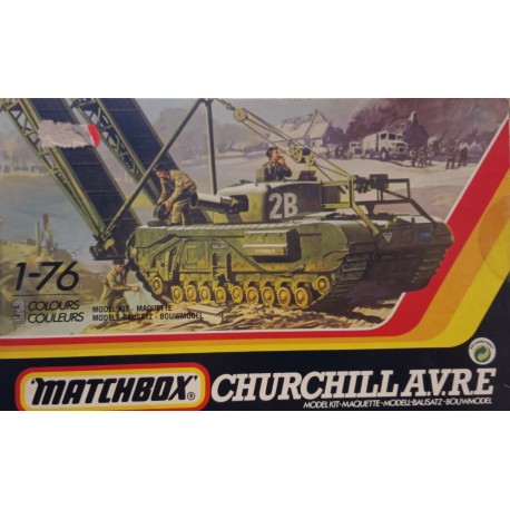 British Tank Churchill AVRE - 1/76 Matchbox plastic model kit 40177