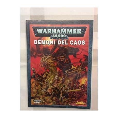 Warhammer 40000 GAMES WORKSHOP GW 40K CODEX DEMONI DEL CAOS ITALIANO 2008
