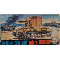 British WW2 25 pdr mk.1 Bishop Tank Plastic Model Kit  1/72 Esci 8044