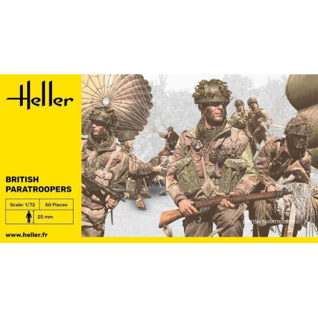 British Paratroopers WW2 - 1:72 plastic figures (Soldatini) Heller New 49623