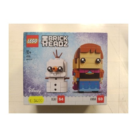 LEGO Brick Headz - Disney - Anna + Olaf Frozen 41618 (nuovo e sigillato)