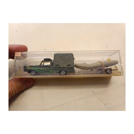 Dinghy Auto e rimorchio gommone series 300 Majorette Vintage raro