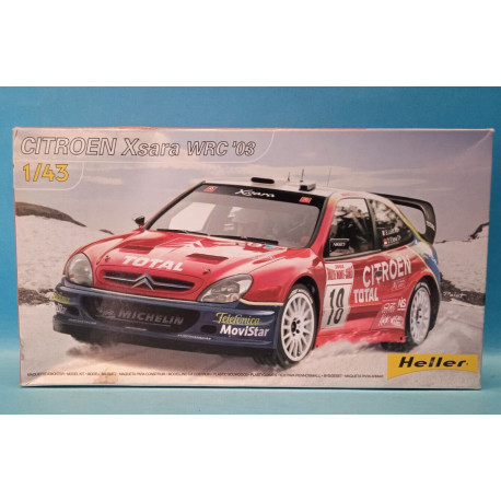 Citroen Xsara WRC '03 Rally Plastic Model Kit 1/43 Cod 80112 Heller