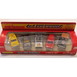 5 piece Set - Cars 1/64  4x4 Big Wheels (Jeep, Toyota etc)  Majorette Vintage