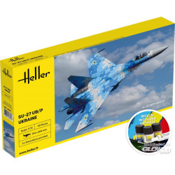SU-27 UB/P Ukraine Aircraft - Plastic Model Kit Heller 1/72 56371 - with colors