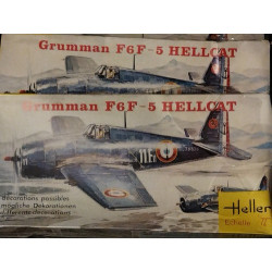 Grumman F6F 5 Hellcat WWII Heller plastic model kit 1/72 Cod.155