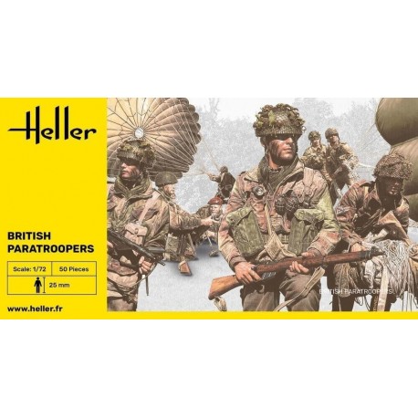 British Paratroopers WW2 - 1:72 plastic figures (Soldatini) Heller New 49623