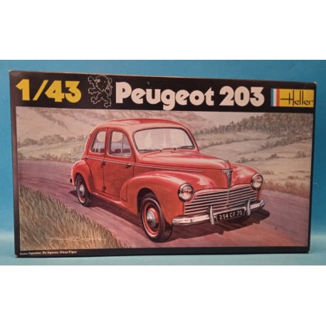 Peugeot 203 Plastic Model Kit 1/43  Cod 160 Heller