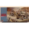 Jeep Willys Cargo + 37 mm gun USA WW2 - Model Plastic Kit 1:72 Hasegawa Mt1