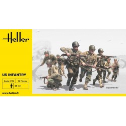 US Infantry WW2 - 1:72 plastic figures (Soldatini) Heller New 49601