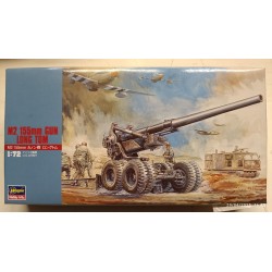 155 mm Gun Long Tom M2 USA WW2 - Model Plastic Kit 1:72 Hasegawa Mt2