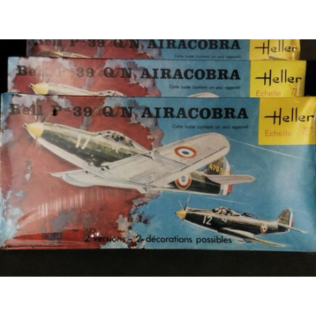 Bell P39 Q/N Aircobra WWII Heller plastic model kit 1/72 Cod.154