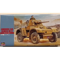Armoured Car Daimler MK II British WW2 - Model Plastic Kit 1:72 Hasegawa Mt24