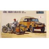 Kubel Wagen BMW R75 With Side Car Fujimi Plastic Model Kit 1/76 N°76020