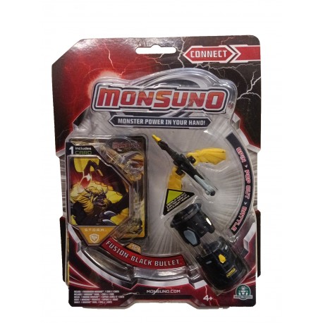 Monsuno Fusion Black Bullet  Figure + Card Connect New/Unopened Giochi Preziosi