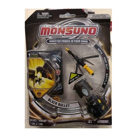 Monsuno Black Bullet  Figure + Card Phanton Edition New/Unopened Giochi Preziosi