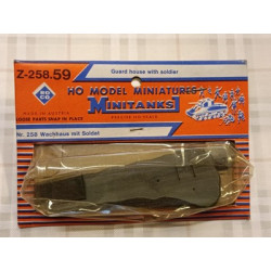 Military Guard House - Garitta e soldato - H0 Model Miniatures ROCO nr. Z-258.59