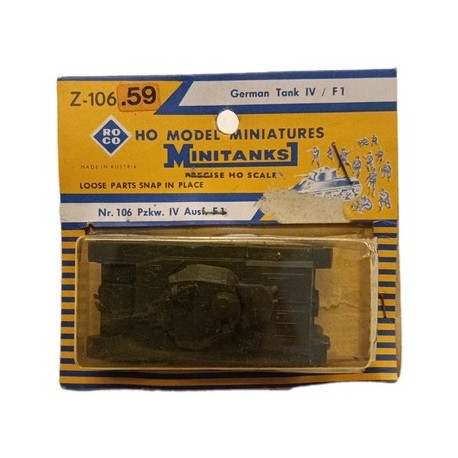 Panzer IV / F1 Germany WW2 Tank - H0 Model Miniatures ROCO nr. Z-106.59