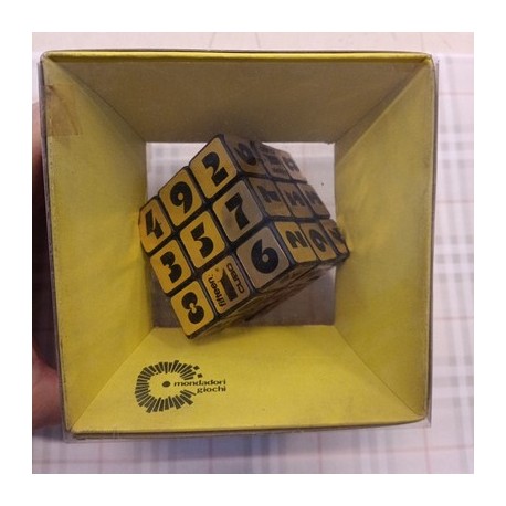 Cubo Rompicapo Originale '80 Fifteen 3x3 Oro Mondadori collezionismo
