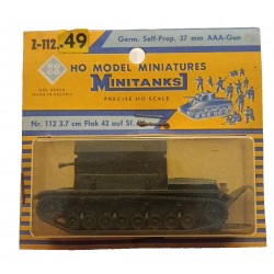 Flak 43 SF IV AAA Gun Germany WW2 Tank - H0 Model Miniatures ROCO nr. Z-112.49